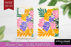 Freesia Modern Floral Phone Case PNG Sping Flower Case PNG Product Image 1