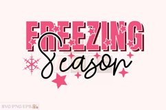 Freezing Season Christmas SVG T-shirt Design Product Image 1