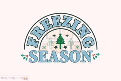 Freezing Season, Winter Christmas SVG T-shirt Design Product Image 1