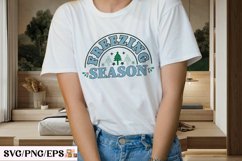 Freezing Season, Winter Christmas SVG T-shirt Design Product Image 3