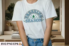 Freezing Season, Winter Christmas SVG T-shirt Design Product Image 3