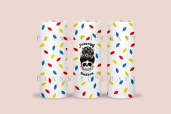 Freezing Season Christmas skinny tumbler sublimation wrap with high resolution 300 DPI and transparant background perfect for 20oz and 30oz skinny tumbler