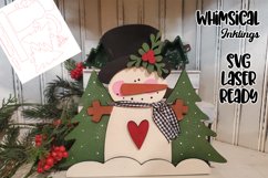 Winter Santa Standup Laser SVG Product Image 1