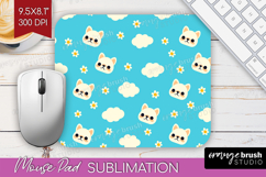 French Bulldog Dog Mouse Pad Sublimation Cute Chibi Puppy Product Image 1