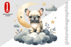 French Bulldog dog clipart- PNG File Product Image 1