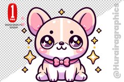 French Bulldog dog clipart- PNG File Product Image 1