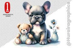 French Bulldog dog clipart- PNG File Product Image 1