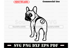 French Bulldog Dog Butt SVG PNG DXF EPS PDF Product Image 1