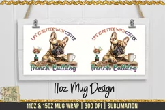 French Bulldog Coffee Buddy Mug Wrap 11oz & 15oz Mug Wrap Product Image 2