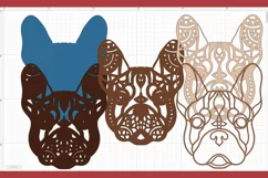Multilayer French Bulldog SVG Mandala, Multilayered Cricut Product Image 2