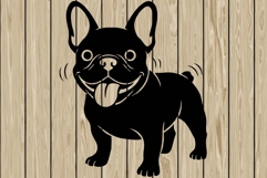 French bulldog stencil silhouette SVG Product Image 1