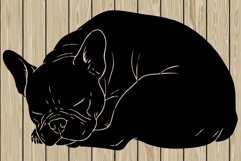 French bulldog stencil silhouette SVG Product Image 1