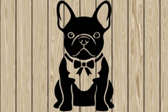 French bulldog stencil silhouette SVG Product Image 1