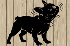 French bulldog stencil silhouette SVG Product Image 1