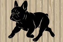 French bulldog stencil silhouette SVG Product Image 1