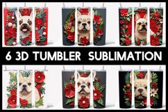 SUPER 108 3D Christmas Dogs Tumbler Sublimation I 18 Breeds Product Image 9