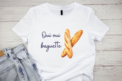 Fun Oui Oui Baguette Sublimation French Paris Clipart Product Image 2