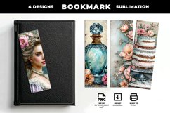 Vintage Marie Antoinette bookmark design - Sublimation PNG Product Image 1