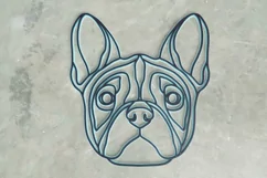 French Bulldog Laser Cut File| Layered Dog SVG Product Image 1