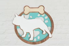 Layered French Bulldog Laser Cut File| Dog SVG Product Image 5