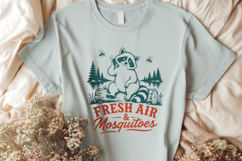 Fresh Air and Mosquitoes SVG, Funny Camping Raccoon PNG Product Image 3