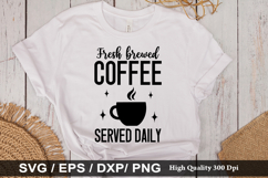 Fresh brewed coffee served daily - Coffee SVG Design Product Image 1