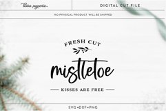 Fresh Cut Mistletoe Sign | Farmhouse Christmas svg Product Image 3