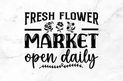 Fresh flower market open daily SVG, Flower Market SVG Design Product Image 2