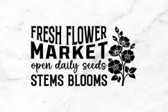 Fresh flower market open daily SVG, Flower Market SVG Design Product Image 2