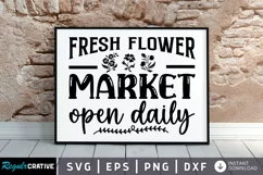Fresh flower market open daily SVG, Flower Market SVG Design Product Image 1