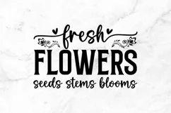 Fresh flowers seeds stems SVG, Flower Market SVG Design Product Image 2