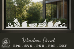 Fresh Fruits Window Decal SVG Product Image 1
