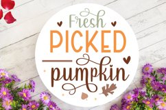 Fresh picked pumpkins Sign SVG Product Image 2