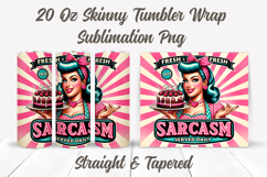 Fresh Sarcasm Served Daily Tumbler Wrap, Funny Tumbler Wrap Product Image 2