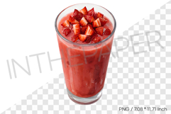 Fresh Strawberry Juice PNG Clipart Drink Beverage Watercolor Product Image 1