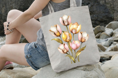 Fresh Tulip Bouquet Clipart Product Image 3