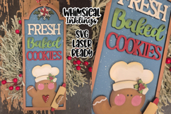 Fresh Baked Cookies Gingerbread Sign Laser SVG Product Image 1