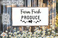 Farm Fresh Produce SVG | Farmhouse Designs Product Image 1
