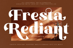 Fresta Rediant - Alternates Serif Font Product Image 1