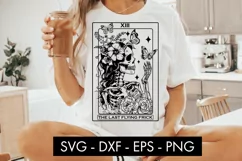 Tarot Card The Last Flying Frick SVG Cut File PNG Product Image 1