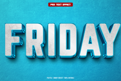 Friday 3D editable text effect Product Image 1