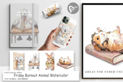 Friday Burnout Animal Digital Paper Product Image 1