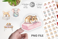 Friday Burnout Animal Sticker Product Image 1