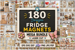 Fridge Magnets Mega Bundle Laser Cut | Wall Decor | Planners Product Image 1