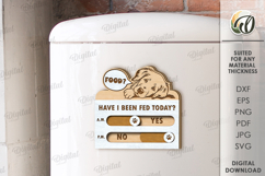 Fridge Reminder Magnet Laser Cut. Tracker Checklist Product Image 1