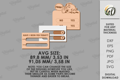 Fridge Reminder Magnet Laser Cut. Tracker Checklist Product Image 2