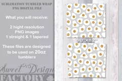 Fried eggs tumbler sublimation png, funny Easter tumbler PNG Product Image 2