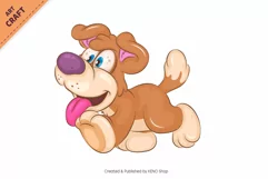 18 Cartoon Dogs 04. Clipart. Product Image 14