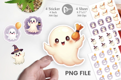 Friendly Ghosts Sticker Product Image 1