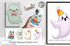 Digital Paper Friendly Ghosts Product Image 1